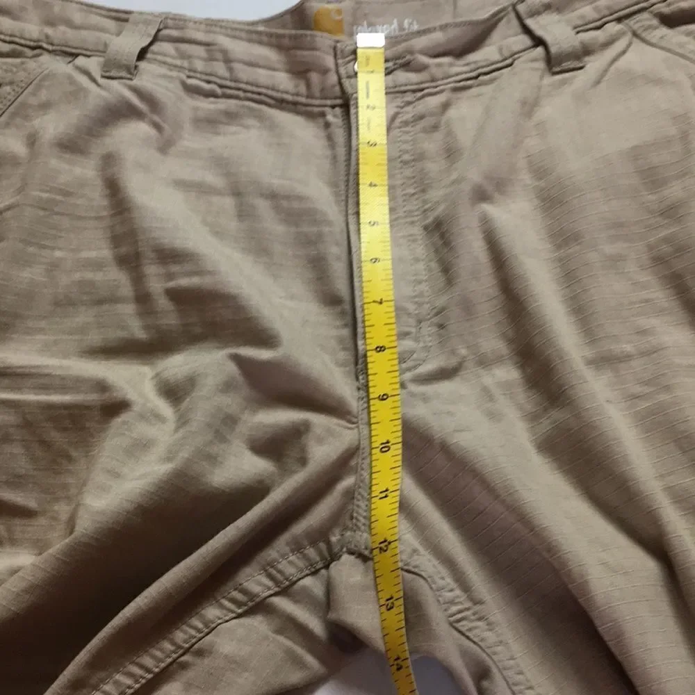 Carhartt Men's Khaki Force Relaxed Fit Cargo Shorts Sz 38